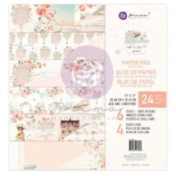Prima Marketing Double-Sided Paper Pad 12"X12" - Peach Tea