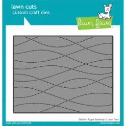 Lawn Cuts Custom Craft Die - Stitched Ripple Backdrop