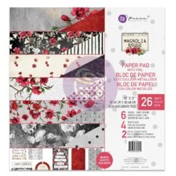 Prima Marketing - Magnolia Rouge 12x12 Inch Paper Pad
