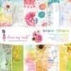 Dress My Crafts Single-Sided Paper Pad 12"X12" - Awesome Blossom, 12 Designs/2 Each