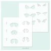 Concord & 9th Stencil 6"X6" 2/Pkg - Boho Butterfly -Bürobedarf Verkauf 0002168448
