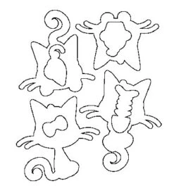 C.C.Designs - Meowy Outline Die