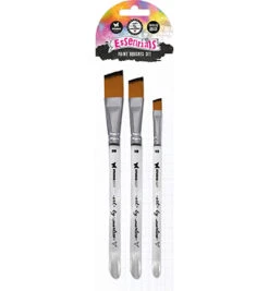 Pinselset - Soft Nylon Flat Bevel - Essentials Nr.03