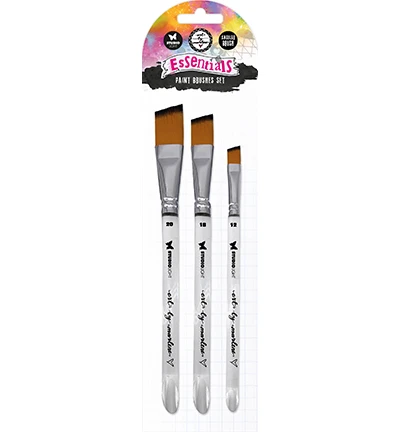Pinselset - Soft Nylon Flat Bevel - Essentials Nr.03 3 Pinselset - Soft Nylon Flat Bevel - Essentials Nr.03