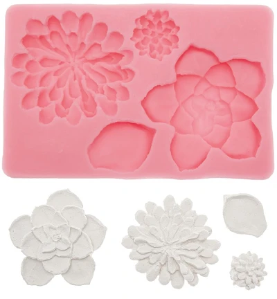 Silicone Mold - Succulents 3 Silicone Mold - Succulents