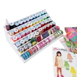 Totally-Tiffany Stamp&Supply Stadium 6 Level, One Size, White -Bürobedarf Verkauf 6 laags stempel accessoire opbergsysteem23