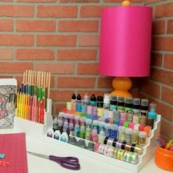 Totally-Tiffany Stamp&Supply Stadium 6 Level, One Size, White -Bürobedarf Verkauf 6 laags stempel accessoire opbergsysteem6