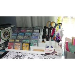 Totally-Tiffany Stamp&Supply Stadium 6 Level, One Size, White -Bürobedarf Verkauf 6 laags stempel accessoire opbergsysteem7