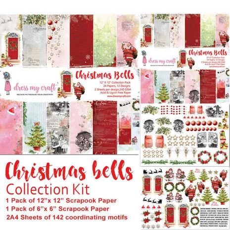 Dress My Craft - Christmas Bells Collection Kit 3 Dress My Craft - Christmas Bells Collection Kit