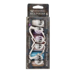 Finnabair Art Ingredients Mica Powder Set Pearls And Crystals