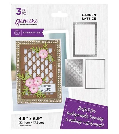 Gemini - Deep Border Garden Lattice Create-a-Card Dies 3 Gemini - Deep Border Garden Lattice Create-a-Card Dies