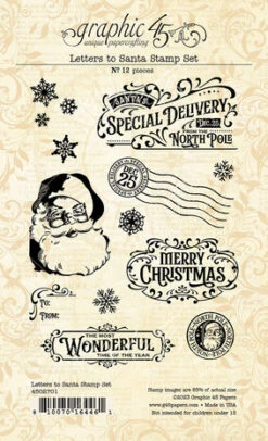 Graphic 45 - Letters To Santa Stamp Sets