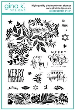 Gina K Designs - STAMPS- Holiday Tapestry