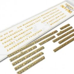 Karten-Kunst Hot Foil Plate Kk-HF010 - Mini Worte Zu Weihnachten