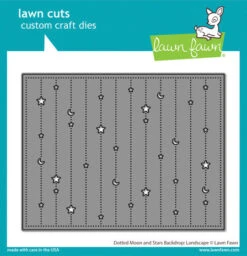 Lawn Cuts - Dotted Moon And Stars Backdrop: Landscape Lawn Cuts