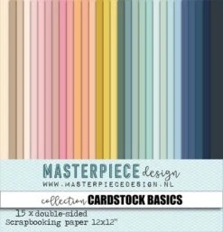 Masterpiece Papercollection Cardstock Basics #1 12x12 15Bg