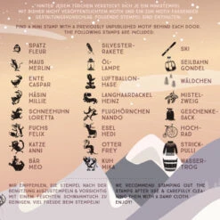 Cat On Appletrees - Ministempel-Adventskalender 5 -Bürobedarf Verkauf ministempel adventskalender 52