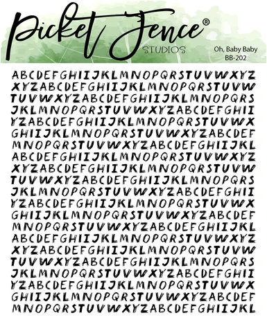 Picket Fence Studios - Oh, Baby Baby 6x6 Inch Clear Stamps 3 Picket Fence Studios - Oh, Baby Baby 6x6 Inch Clear Stamps