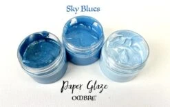 Picket Fence Studios Paper Glaze Ombre Sky Blues
