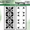 Picket Fence Studios - Slim Line Fancy Table 4x10 Inch Layering Stencils (2pcs)