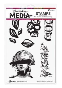 Ranger Dina Wakley Media Stamps Seeing Is Believing
