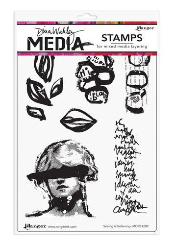 Ranger Dina Wakley Media Stamps Seeing Is Believing 3 Ranger Dina Wakley Media Stamps Seeing Is Believing