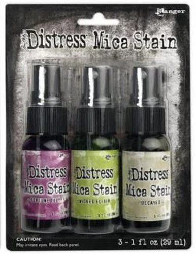 Ranger Distress Halloween Mica Stain Set #4 3 Ranger Distress Halloween Mica Stain Set #4