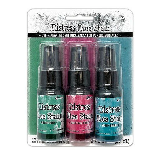 Ranger Distress Holiday Mica Stain Set #4 3 Ranger Distress Holiday Mica Stain Set #4