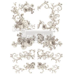 Re-Design With Prima - Alaina Toile 24x35 Inch Decor Transfers (1pcs)