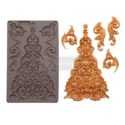 Re-Design With Prima Glorious Tree 5x8 Inch Mould