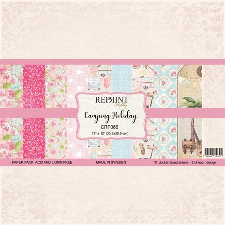Reprint - Camping Holiday 12x12 Inch Paper Pack 3 Reprint - Camping Holiday 12x12 Inch Paper Pack