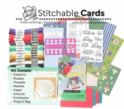 Waffle Flower - Holiday Icons Stitchable Card Kit