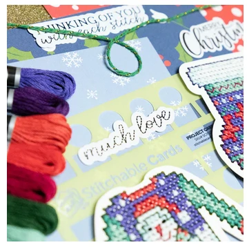 Waffle Flower - Holiday Icons Stitchable Card Kit 4 Waffle Flower - Holiday Icons Stitchable Card Kit – Bild 2