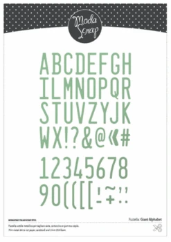 MODASCRAP FUSTELLA - GIANT ALPHABET