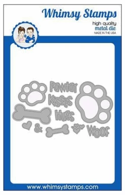 Whimsy Stamps - Puppy Paws Die Set