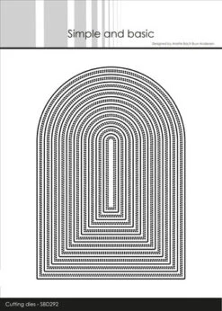 Simple And Basic Double Pierced A6 Arches Cutting Dies