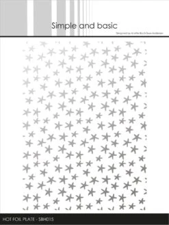 Simple And Basic Small Stars Hot Foil Plates