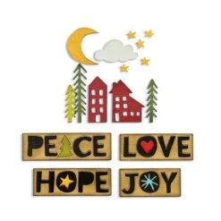 Sizzix Thinlits Die Set 16PK - Christmas Cutouts 666064 Tim Holtz