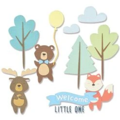 Sizzix - Thinlits Die Set 26PK Woodland Baby Set