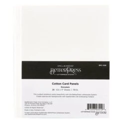 Spellbinders -BetterPress - Better Press Cotton 8 1/2 X 11 Inch Sheets Porcelain (25pcs)