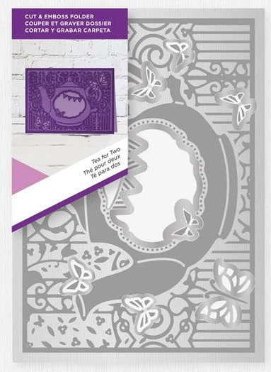 Gemini Cut And Emboss Folder - Tea For Two