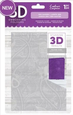 Crafter’s Companion 3D Embossing Folder - Zen Garden